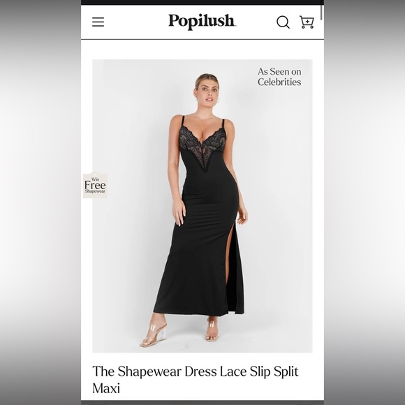 Popilush Lace Shapewear Dress - Picture 1 of 3